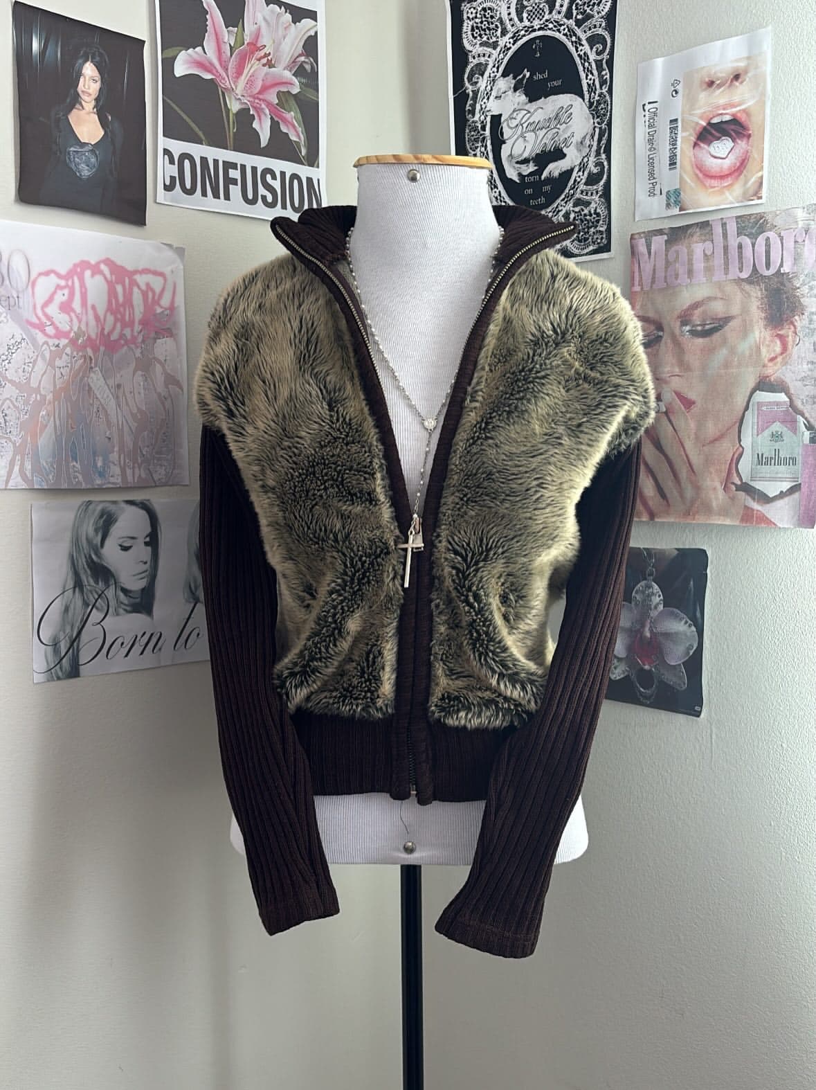 Jaqueta Knit Peluciada